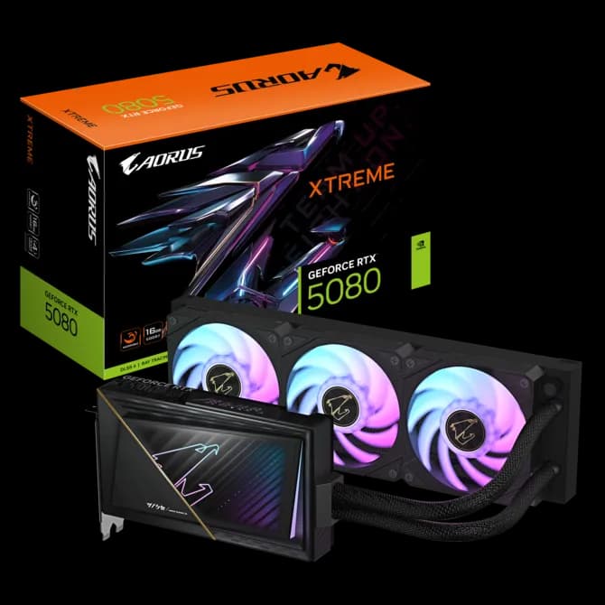GIGABYTE AORUS GEFORCE RTX 5080 XTREME WATERFORCE 16G